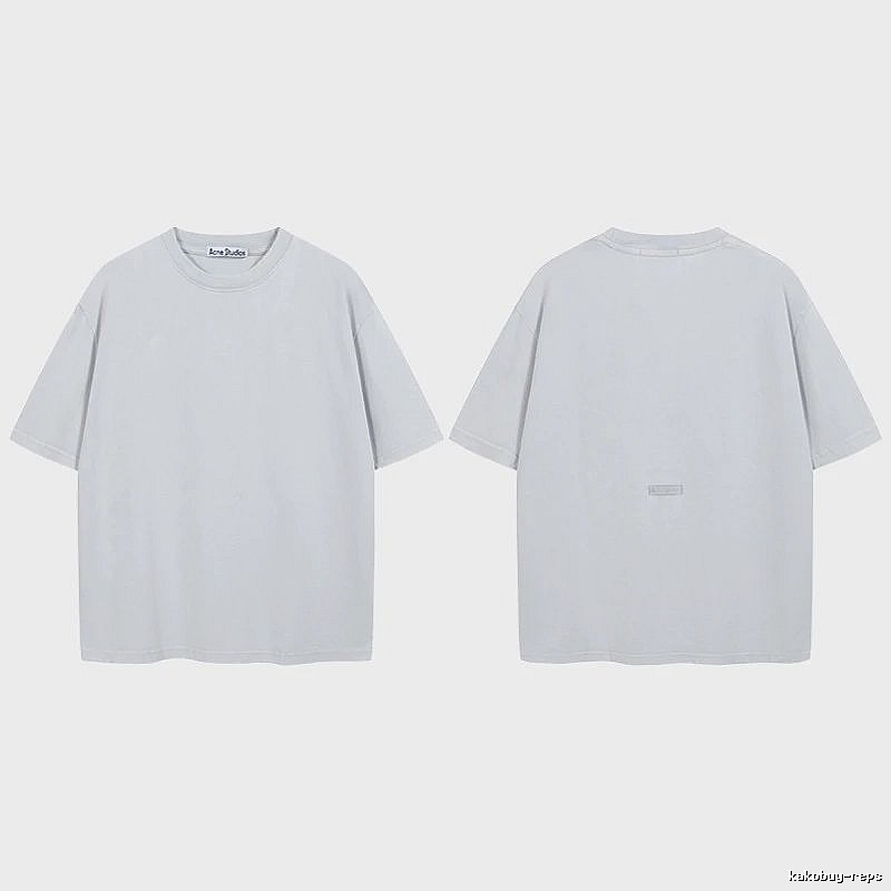 Acne Studios 2090-80 Blue Style Ac908040 Stockholm Logo T-Shirt Relaxed Styling