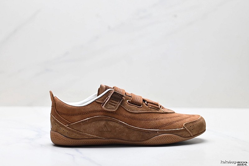 Adidas retro-style brown sports shoes