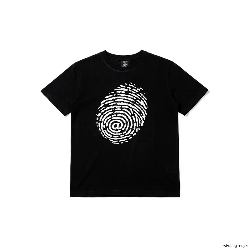 ADWYSD Fingerprint Trendy Black T-shirt