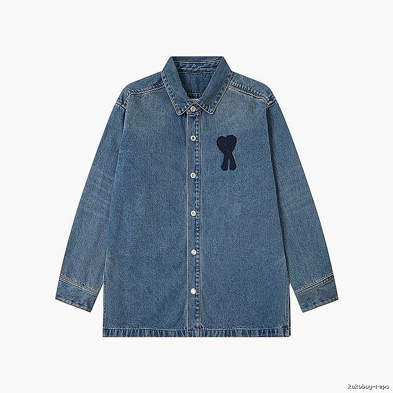 AMI Love Denim Shirt