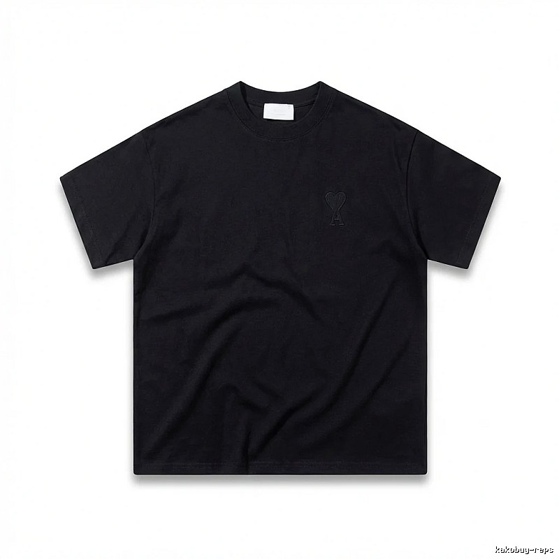AMI Love Simple Style Black T-shirt