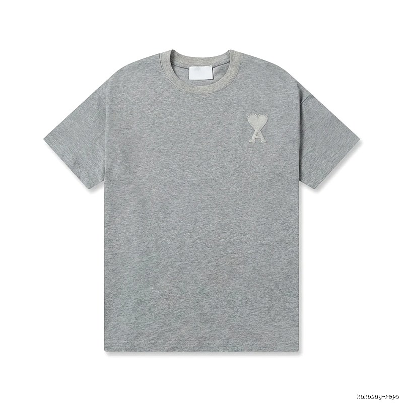 AMI Love Simple Style Gray T-shirt