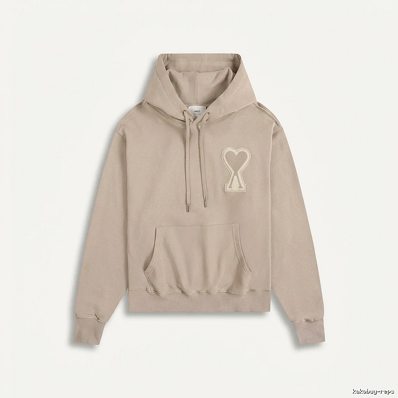 AMI Love Trend Brand Beige Sweatshirt