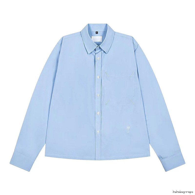 AMI minimalist style light blue shirt