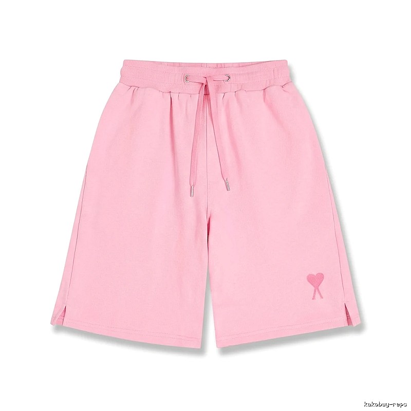 AMI pink shorts in a cute and casual style