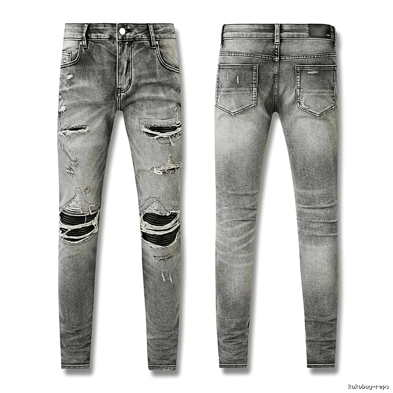 AMI Ripped Trendy Brand Jeans