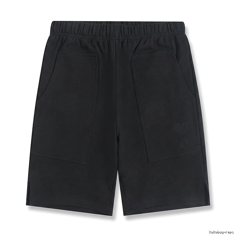 AMI Workwear Style Black Shorts