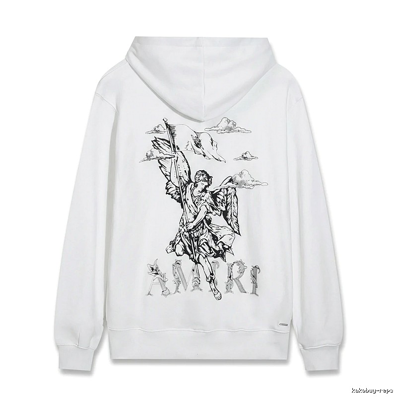 AMIRI Angel Print White Sweatshirt