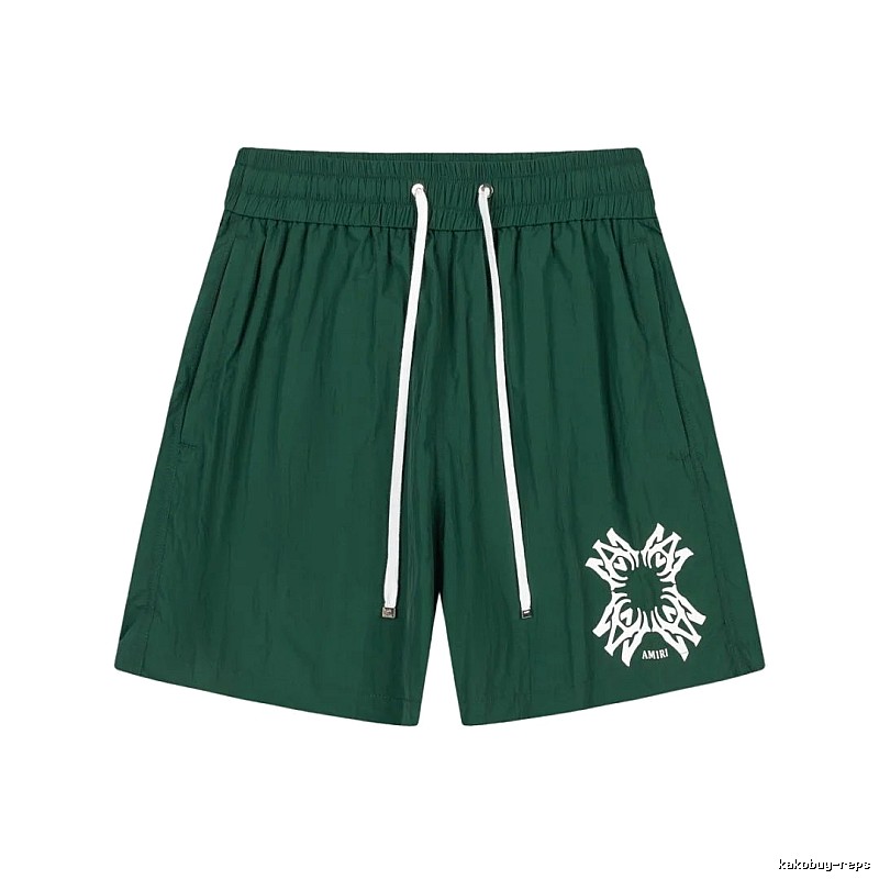 AMIRI casual style dark green shorts