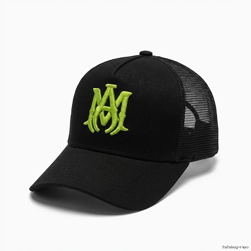 AMIRI fluorescent letter black cap
