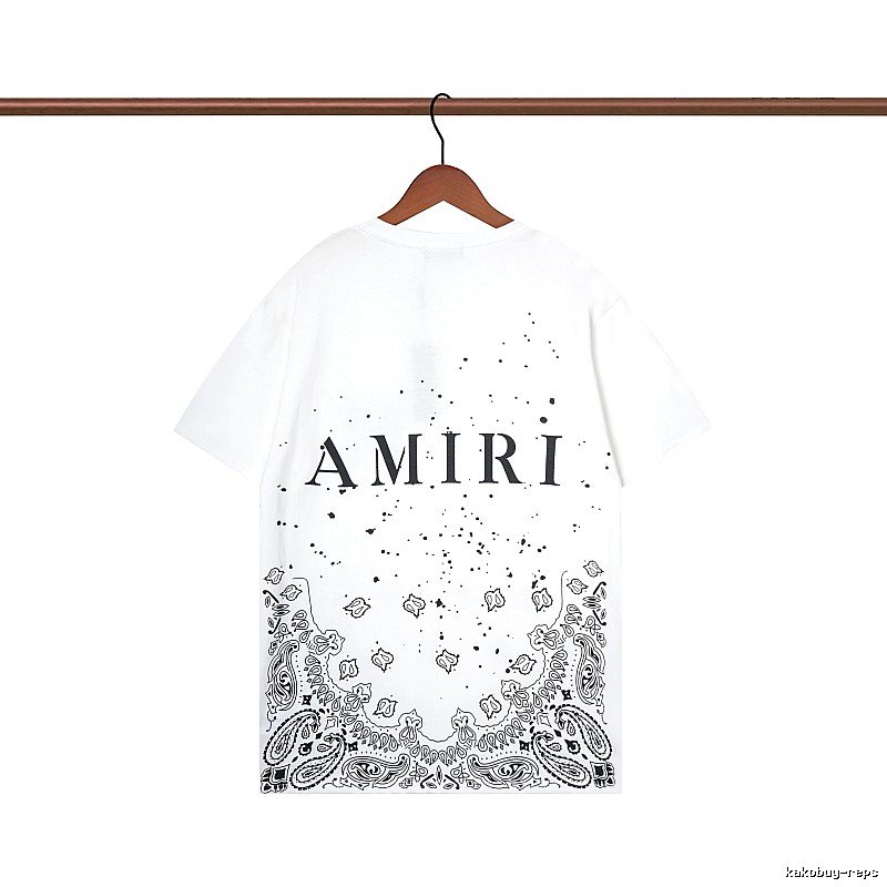 Amiri Gift Ready Graphic T-shirt White Blue Amiri with Standout Detail