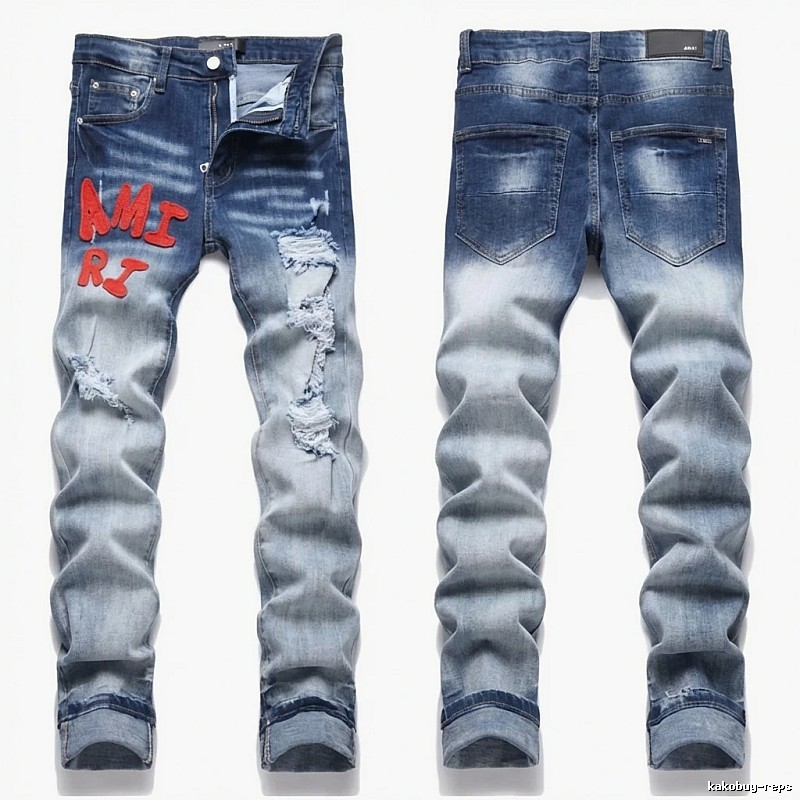 AMIRI Gradient Ripped Jeans