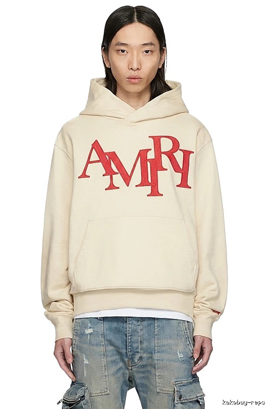 AMIRI Letter Style Beige Sweatshirt