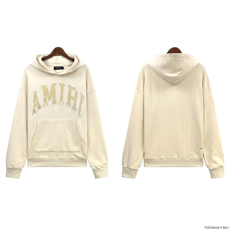 AMIRI Letter Style Off-white Hoodie