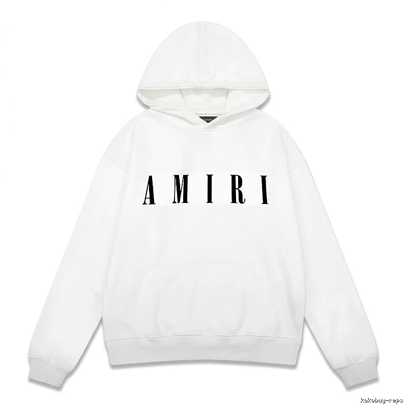 AMIRI minimalist style white hoodie