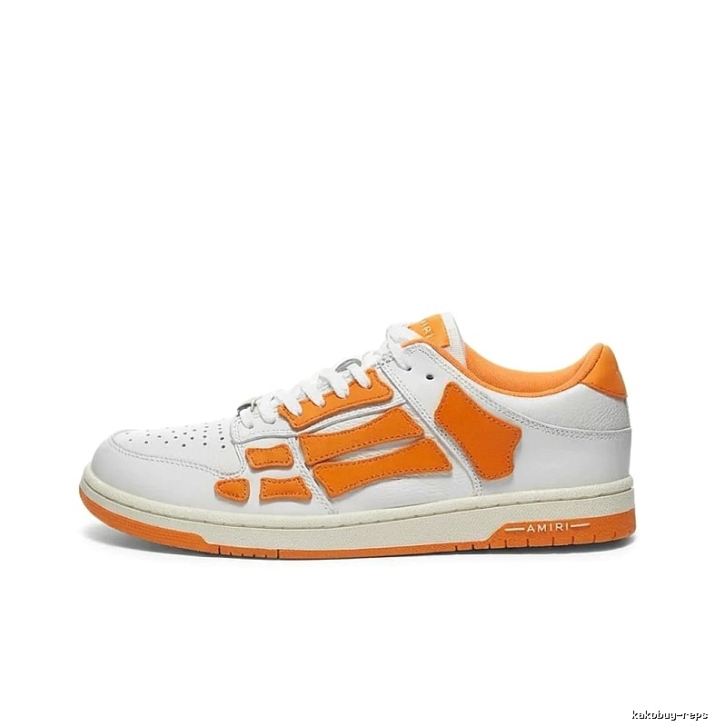 AMIRI Orange and White Color - Blocking Casual Shoes