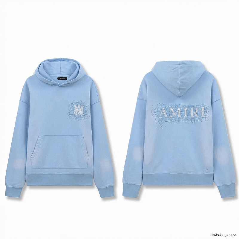 AMIRI Printed Leisure Style Light Blue Sweatshirt