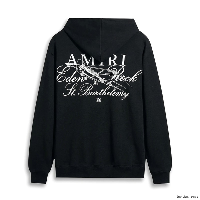 AMIRI Printed Retro Style Black Sweatshirt