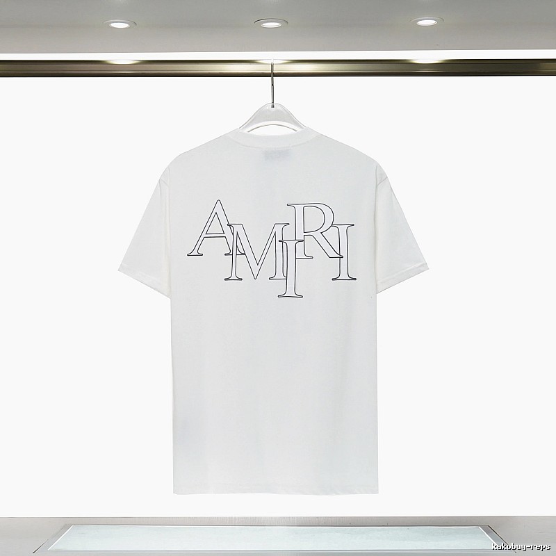 Amiri Relaxed Graphic T-shirt White Blue Amiri with Versatile Design