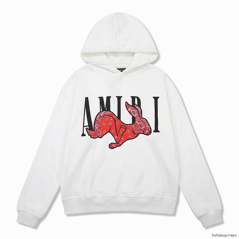 AMIRI White Sweatshirt with Rabbit Print