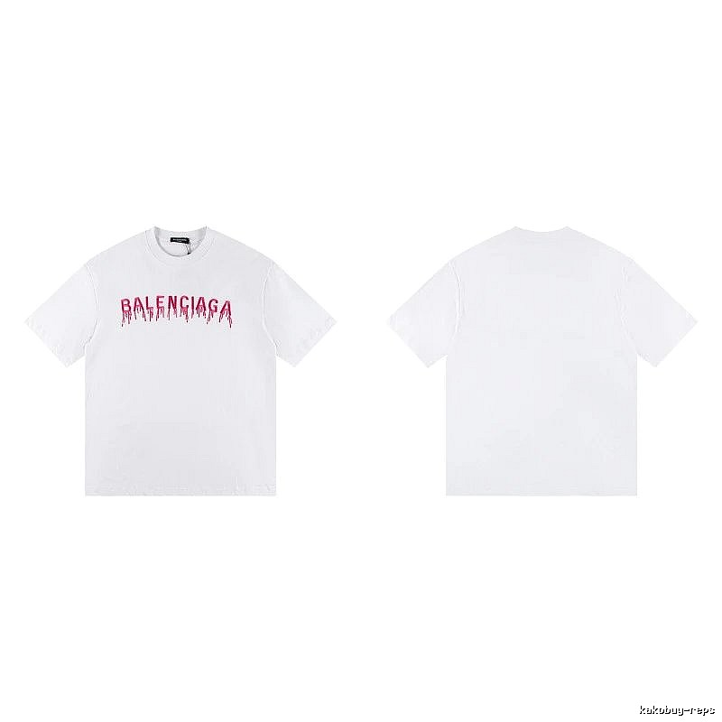 Balenciaga Blood Drop Collection Street Style White T-Shirt