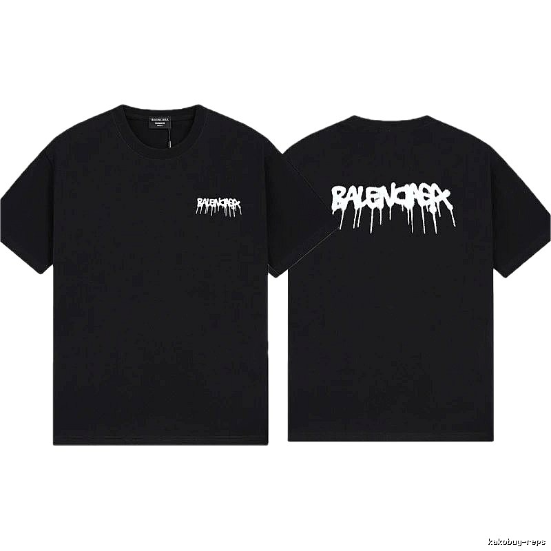 Balenciaga Graffiti Street Style Black T-Shirt