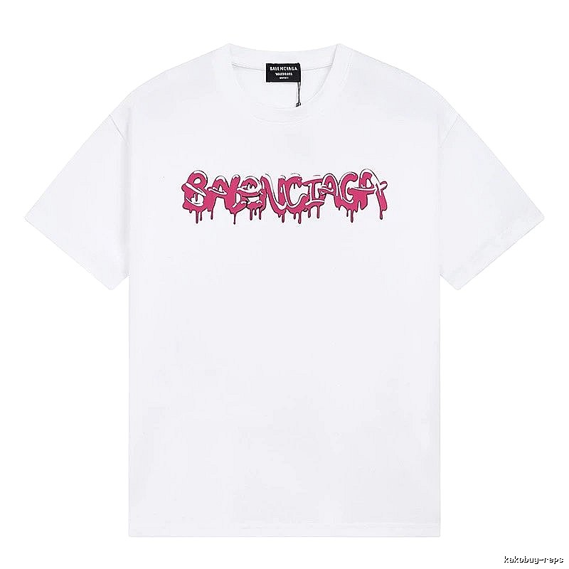 Balenciaga Graffiti Street Style White T-shirt