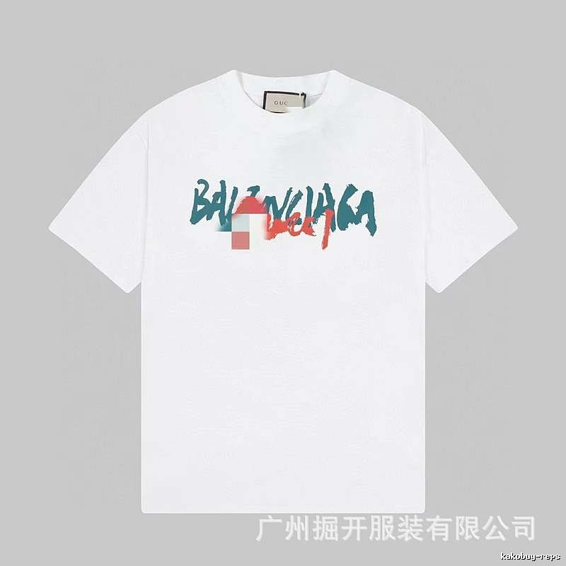 Balenciaga Graffiti Street Style White T-Shirt