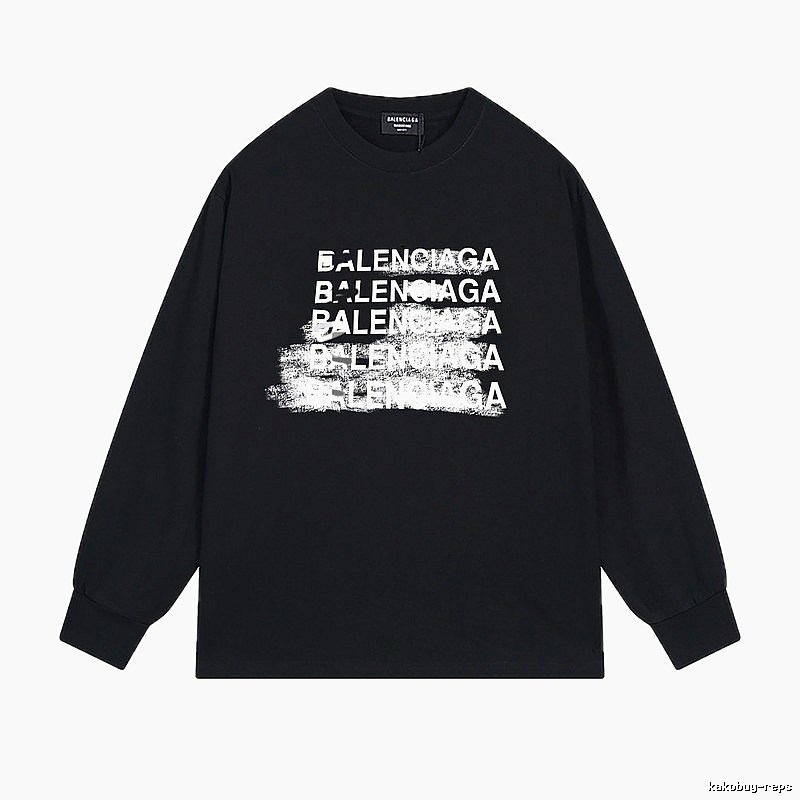 Balenciaga graffiti-style black T-shirt