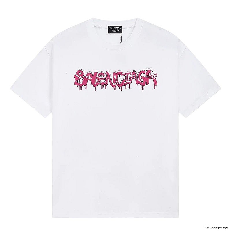Balenciaga graffiti-style white T-shirt