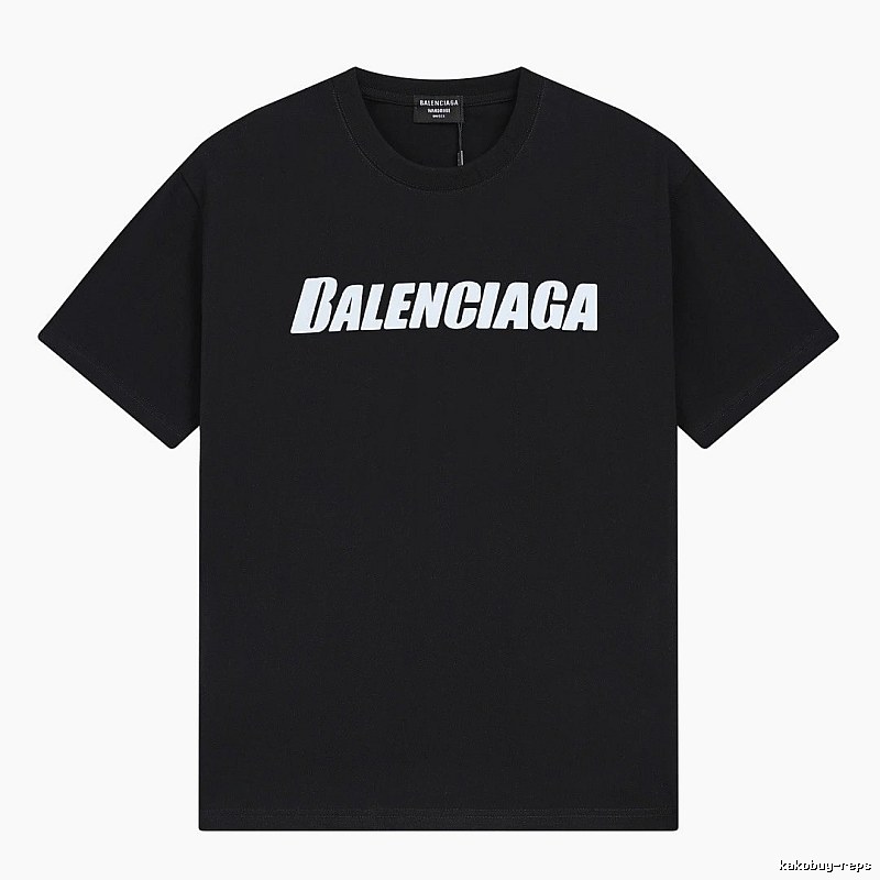 Balenciaga Letter Print Street Style Black T-Shirt
