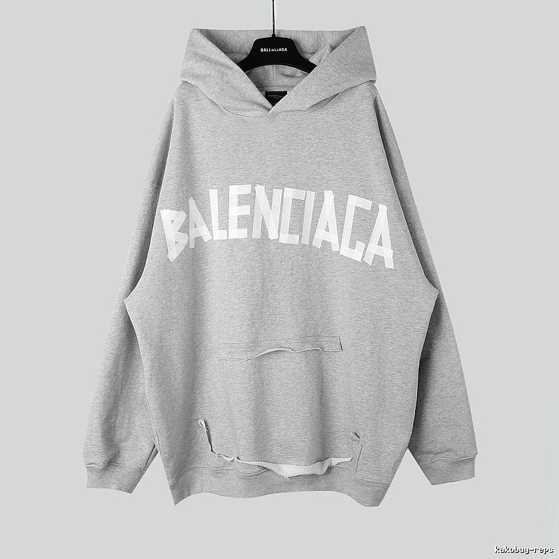 Balenciaga letter-style grey sweatshirt