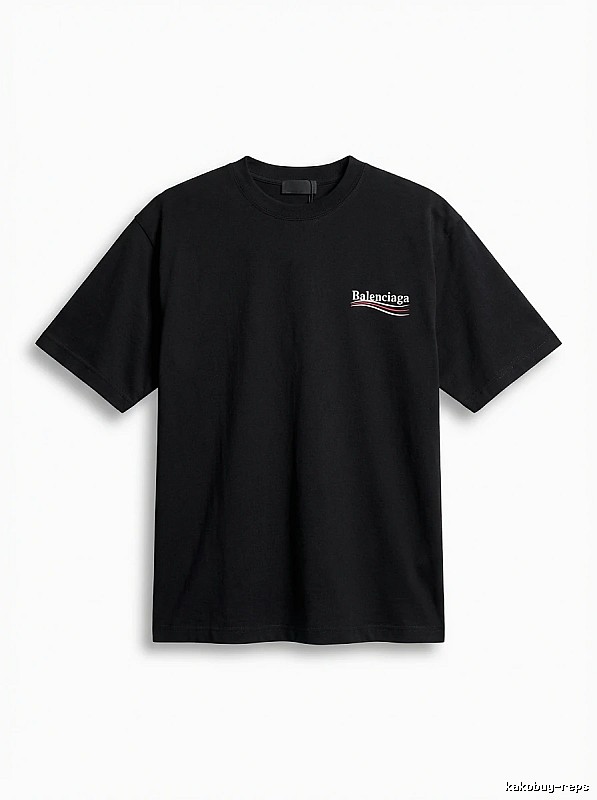 Balenciaga minimalist style black T-shirt