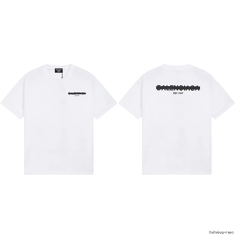 Balenciaga minimalist style white T-shirt