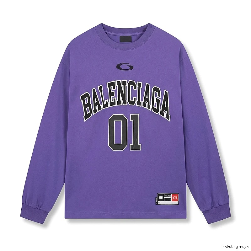 Balenciaga preppy style purple sweatshirt