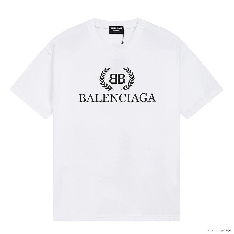 Balenciaga Printed Simple White T-shirt
