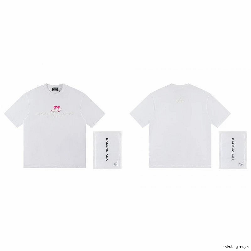 Balenciaga Printed Streetwear-style White T-Shirt