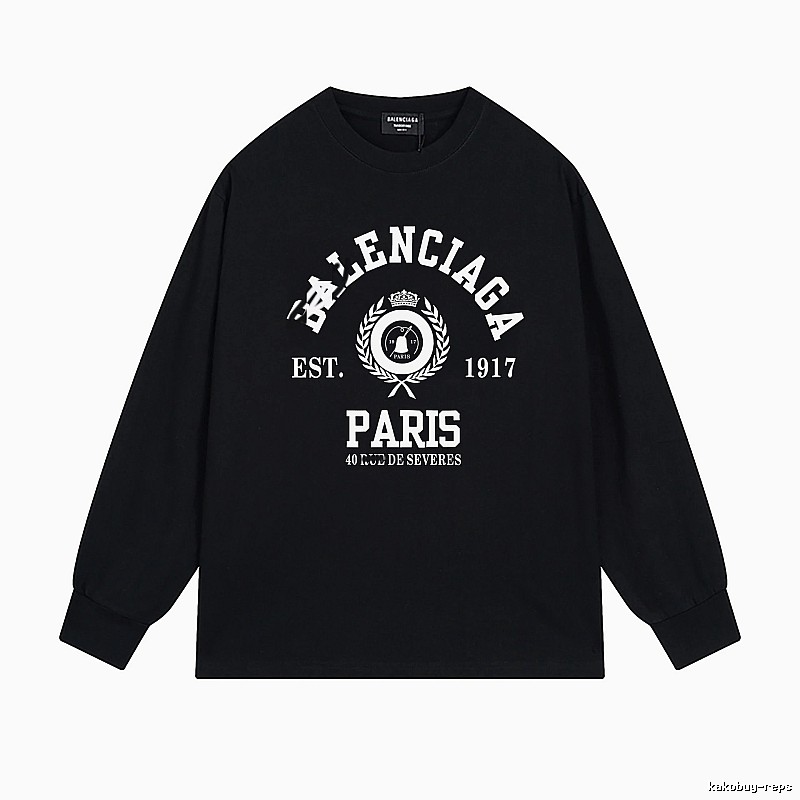Balenciaga retro black long-sleeve