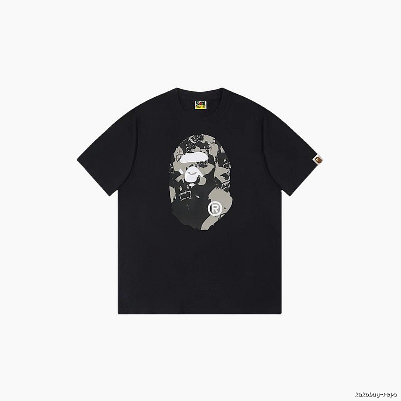 Bape Ape Head Camouflage Style Short-Sleeve Shirt