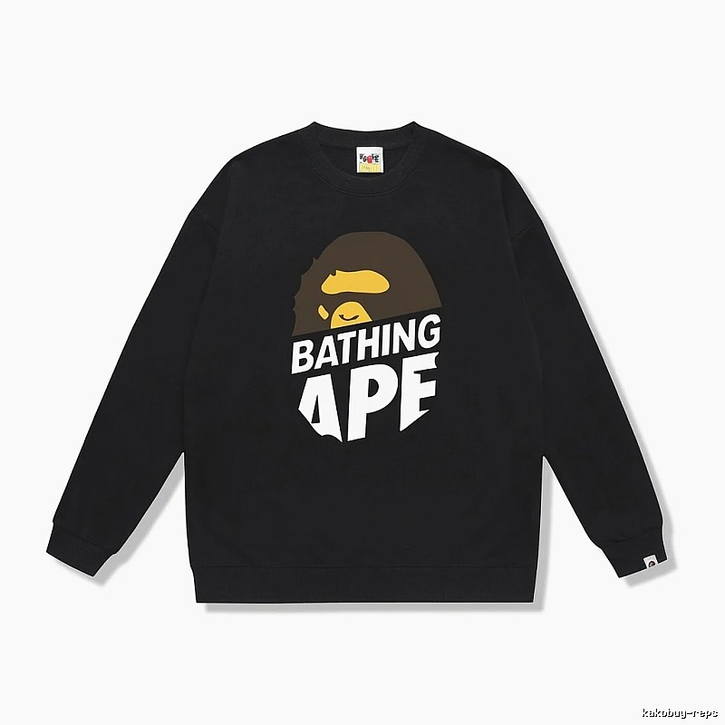 Bape Ape Head Trendy Cool Black Sweatshirt