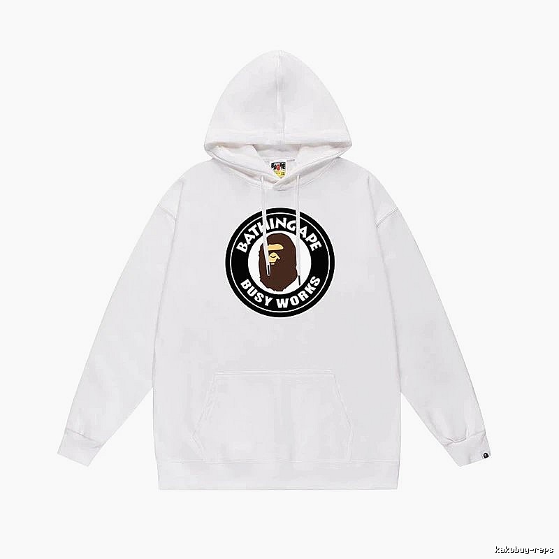 Bape Black Label Casual Style White Hoodie