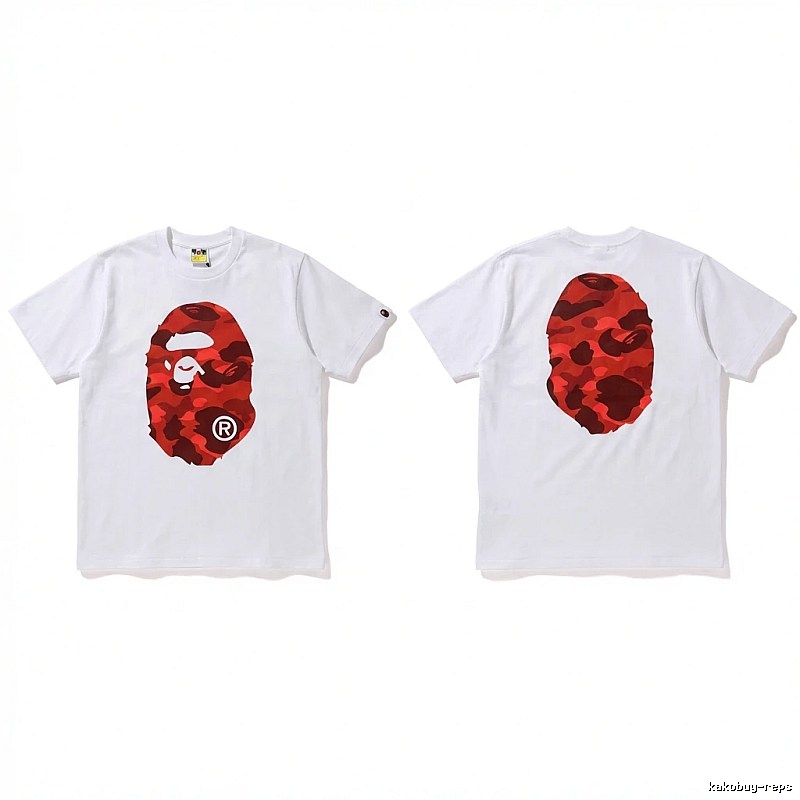 Bape camouflage style white T-shirt
