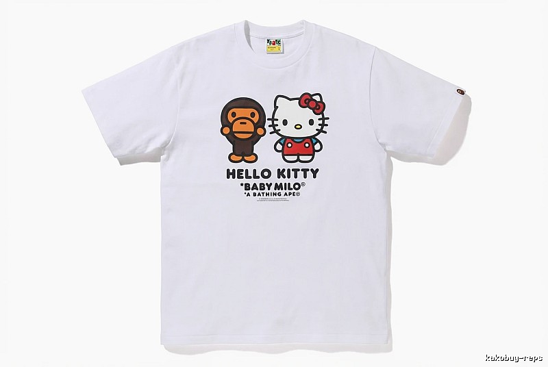 Bape co-branded cartoon white T-shirt