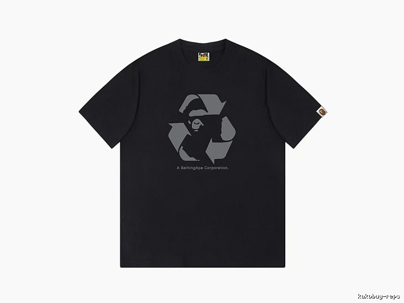 Bape Recycling Series Black Short Sleeve