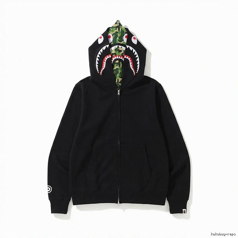 Bape Shark Camouflage Style Black Sweatshirt