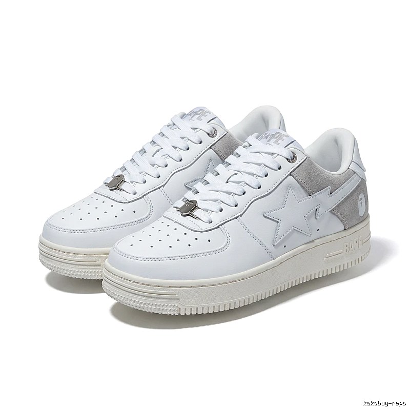 Bape Star Simple Style White Shoes