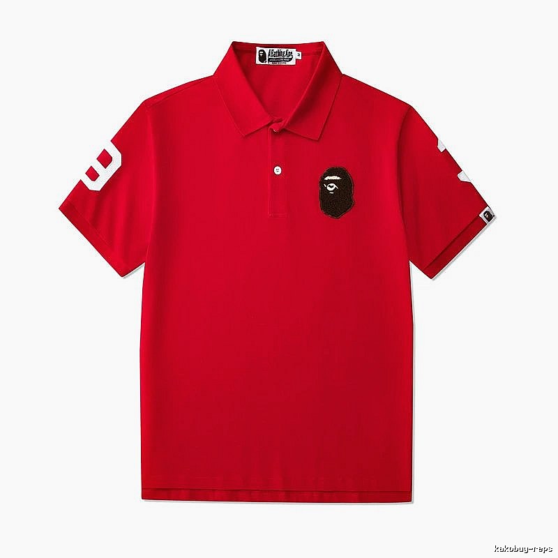 BAPE Travel Polo shirt White Polo Ape with Modern Look