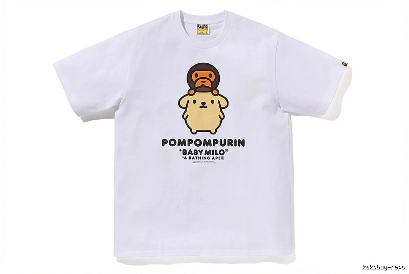 Bape x Pompompurin Co-branded Short-sleeve White