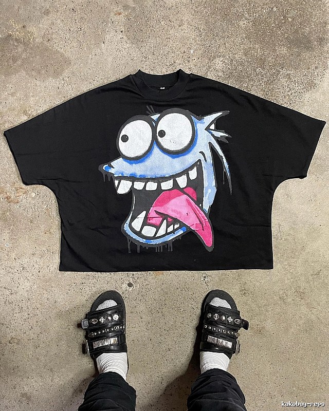Billionaire Cartoon Trendy Brand Black T-shirt