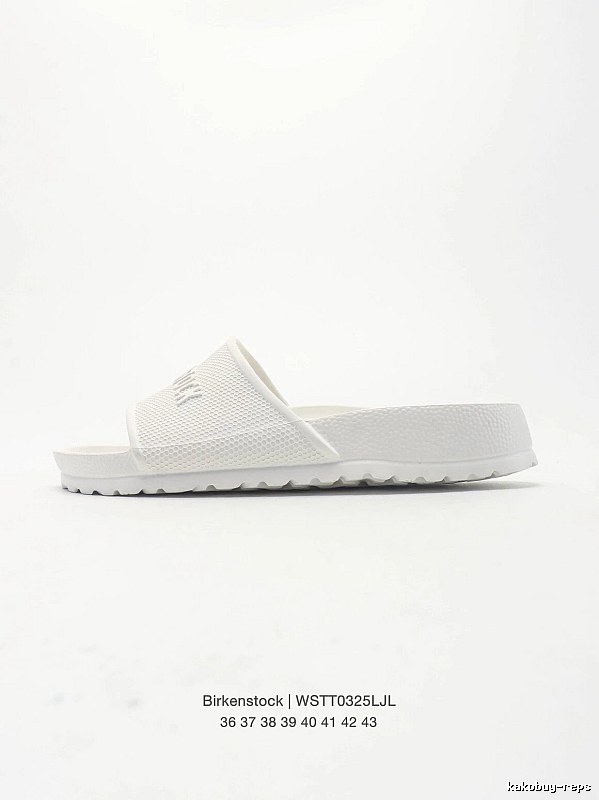 Birkenstock Minimalist Casual Style White Slide Sandals